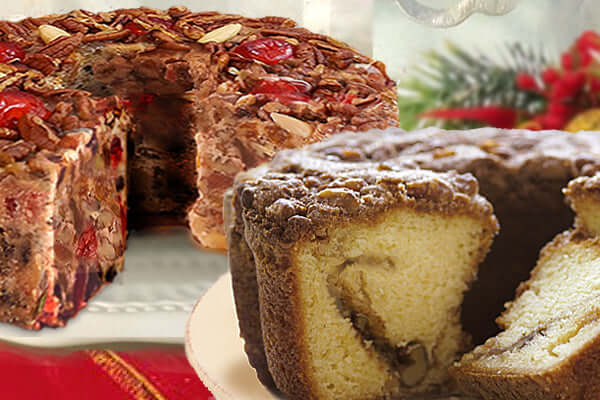 Fruit Cake & Coffee Cake Holiday Duo