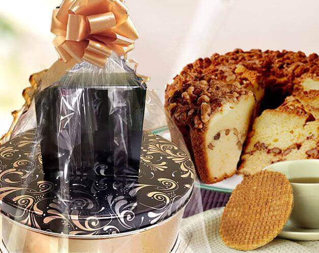 Dazzle Delight Coffee Cake & Cookies Gift Set - Stroopwafels & Gourmet Gifts - CoffeeCakes.com
