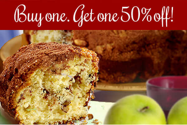 Buy one Rocky Mountain Coffee Cake. Get one 50% off! - Rocky Mountain Coffee Cakes