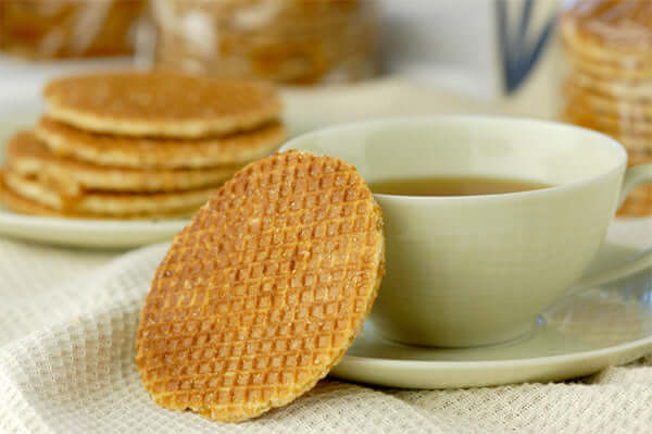 Stroopwafels Caramel Syrup Butter Waffle Cookies (40 cookies) - Stroopwafels & Gourmet Gifts - CoffeeCakes.com