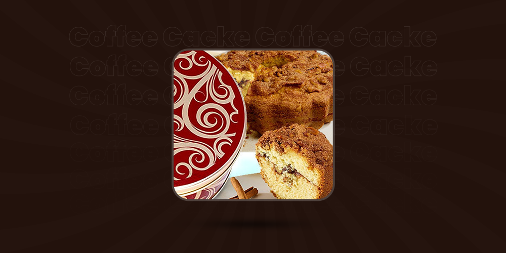 Best Selling Rocky Mountain Old Fashioned Cinnamon Streusel Coffee Cake in a Golden Swirl Gift Tin